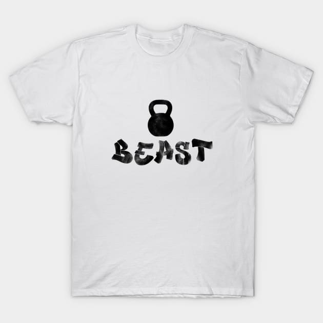 Kettlebell BEAST black T-Shirt by Dmitri